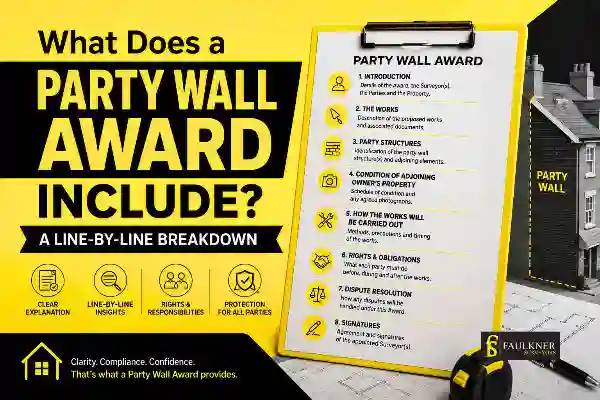 Party Wall Awards Explained Line-by-Line: What Property Owners and Neighbours Need to Know 1 What Does a Party Wall Award Include? A Line-by-Line Breakdown Aylesbury